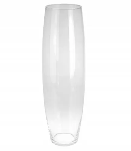 Hit cenowy Wazon szklany cylinder transparentny klasyczny 60cm 1szt