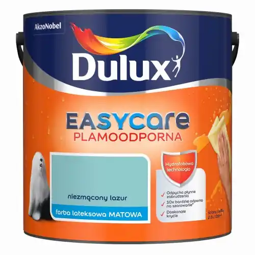 Nowość Dulux EasyCare farba lateksowa ścienna Niezmącony Lazur mat 2,5L