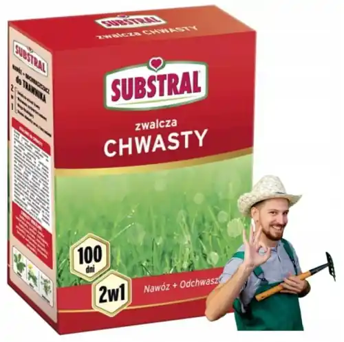 Nawóz z Odchwaszczaczem do Trawnika 1kg Substral 100 Dni Popularny