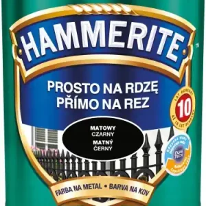 Hammerite Prosto Na Rdzę farba do metalu czarny matowy 0,7L Ostatnia szansa