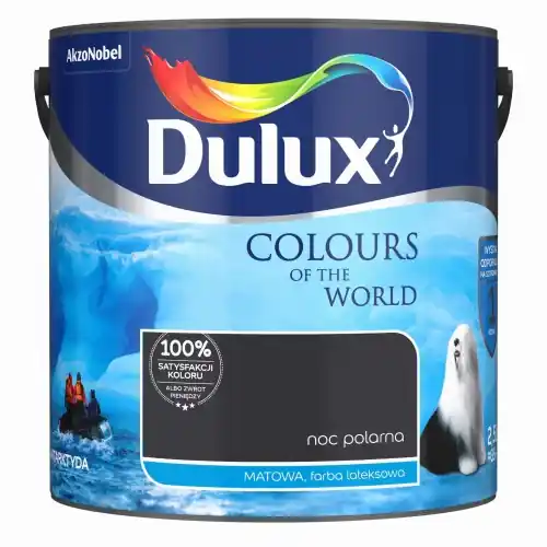 Super okazja Dulux Kolory Świata farba lateksowa ścienna Noc Polarna mat 2,5L