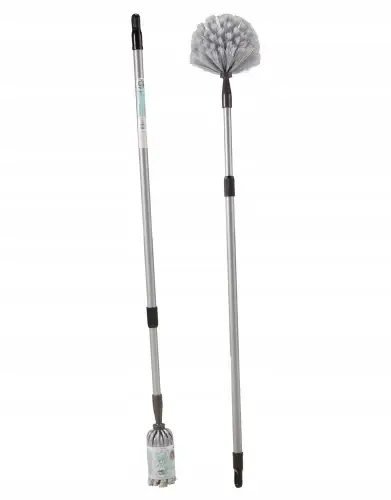 Rabat Miotełka do kurzu teleskopowa szczotka do zmiatania kurzu szara 159cm