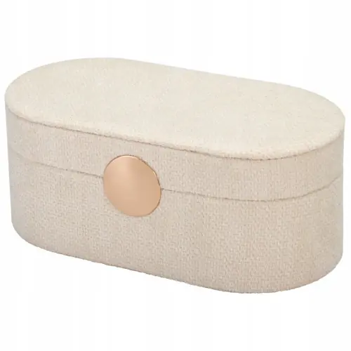 Szkatułka na biżuterię z lusterkiem elegancka biała 25x10,5cm Wyjątkowa oferta