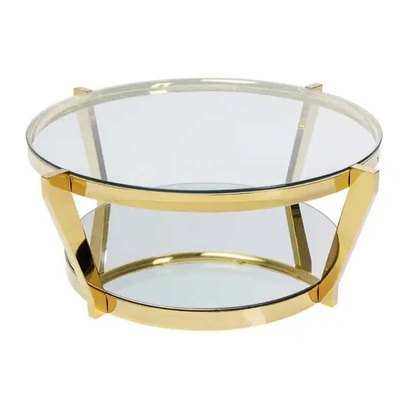 Stolik kawowy Monocolo Gold śr. 90 cm Kare Taniej