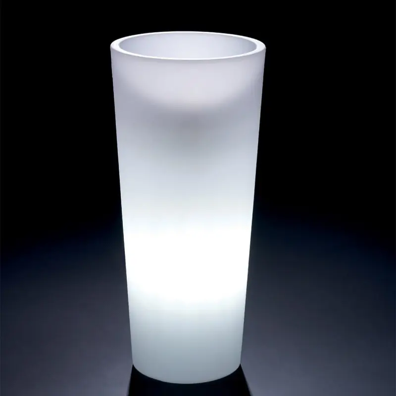 Darmowy zwrot Donica Genesis Round Cache-Pot RGBW LED - Lyxo Design