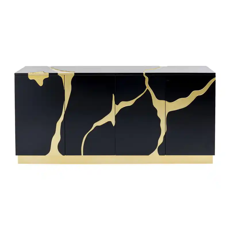 Kredens Cracked Black Gold - Kare Taniej