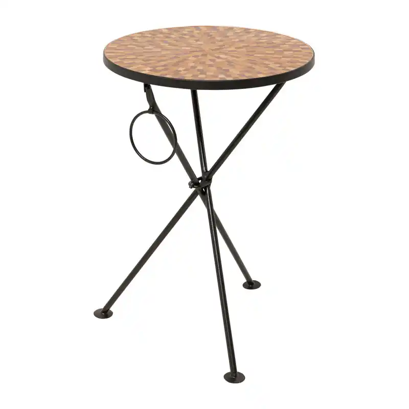 Stolik boczny Clack Mosaic Orange Ø35cm Tani