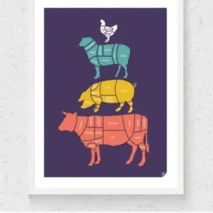 Nowy Plakat "U rzeźnika" kolorowy, polska wersja