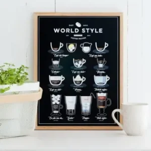 Plakat "WORLD STYLE COFFEE" Szybka wysyłka