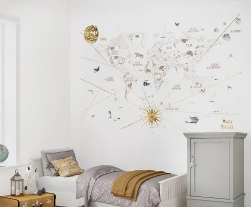 Mural dziecięcy World Map 1- język polski Super okazja