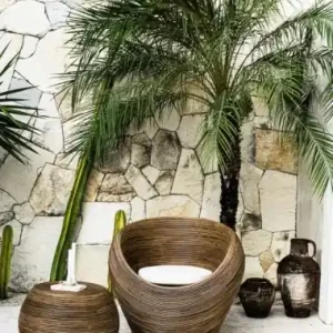 Oferta limitowana Zestaw rattanowy Tegal 3 ciemny okrągły I Monnarita