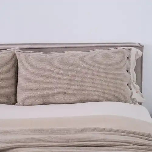 Wybór klientów Poszewka klasyczna premium beżowa 90x50| MOYHA