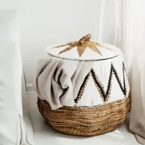 Kosz Peru L - Biały | Monnarita Oferta limitowana