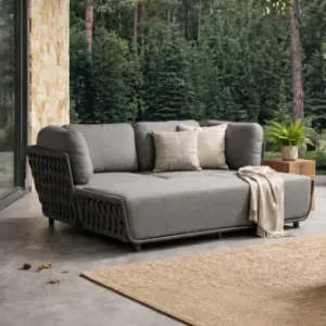 Sofa modułowa trzyosobowa ogrodowa Serano Lounge - Szara | Monnarita Dostępne od ręki