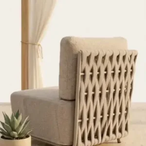 Tani Element środkowy sofy Serano Lounge - jasnoszary | Monnarita