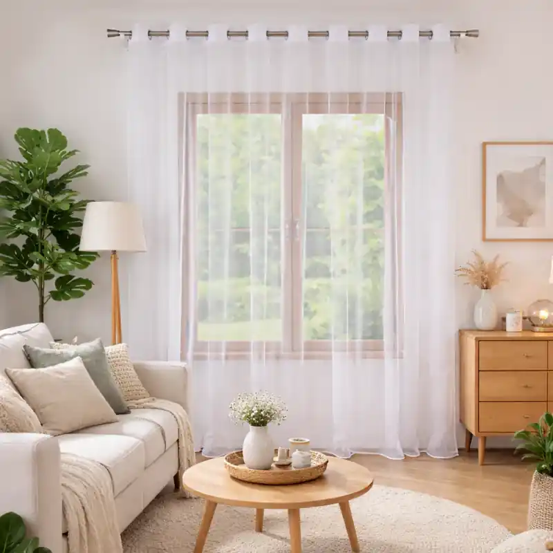 Firana z woalu biała na przelotkach 400x250cm ETANIA Dodaj do koszyka