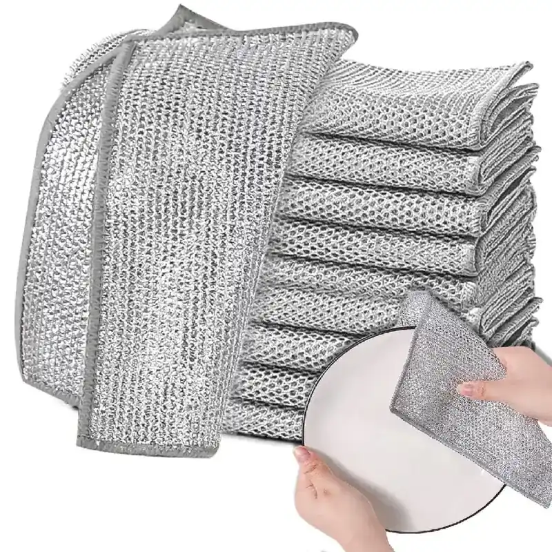 Komplet ściereczek drucianych do zmywania 10szt. 20x20cm DISHCLOTHS Dostępne od ręki