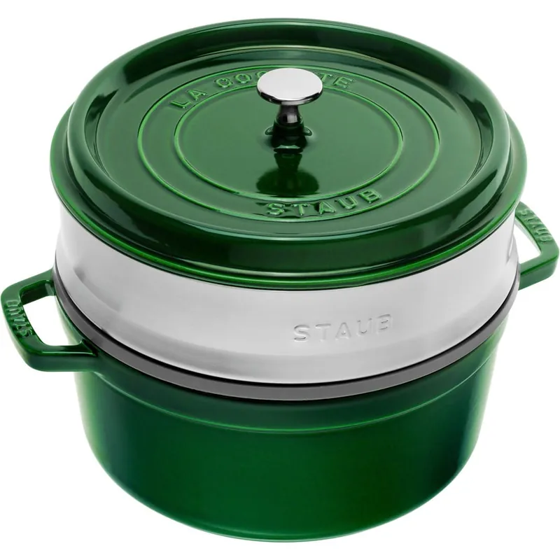 Staub La Cocotte - garnek żeliwny z wkładem 5,25 l, zielony Bezpieczna płatność