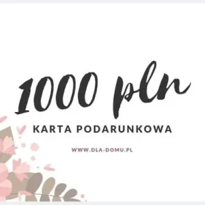 KARTA PODARUNKOWA 1000zł Ekspresowa dostawa