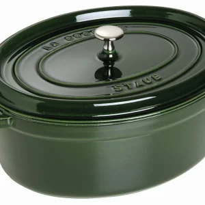 Staub La Cocotte - Garnek/Brytfanna żeliwna owalna 5.5 l, zielony Oferta