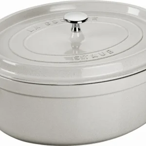 Staub La Cocotte - Garnek/Brytfanna żeliwna owalna 3.2 l ,truflowy Popularny