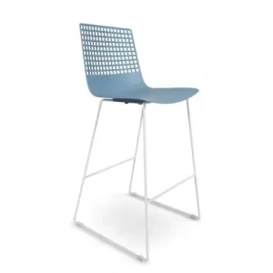 Darmowa dostawa Hoker Wire Sled Stool Retro Blue-White Resol
