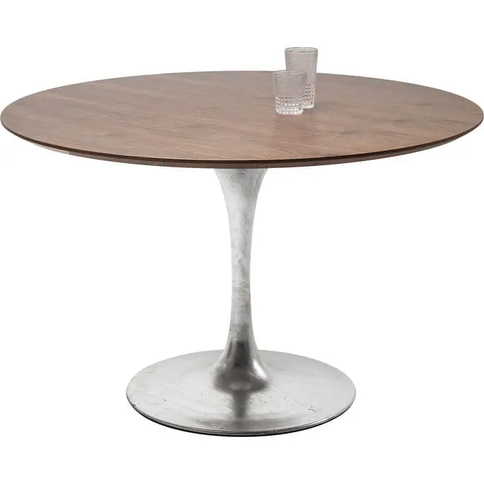 Nowy Stół Invitation Set Walnut Zinc śr. 120 cm