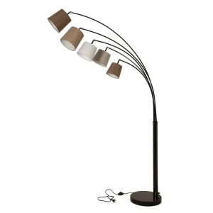 Lampa podłogowa Floor biało-brązowa Hit cenowy