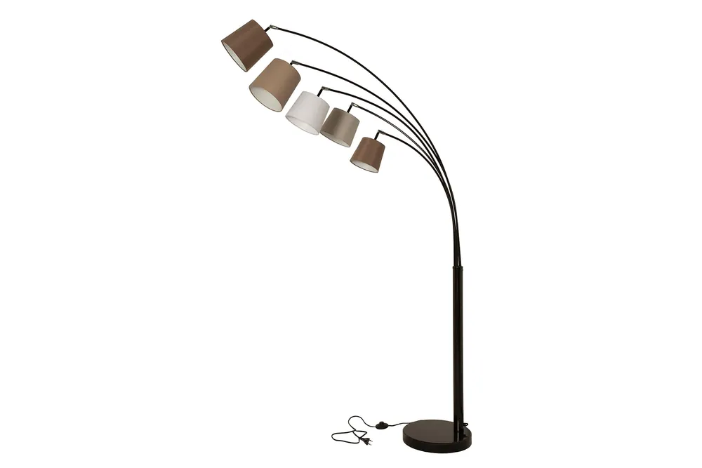 Lampa podłogowa Floor biało-brązowa Hit cenowy