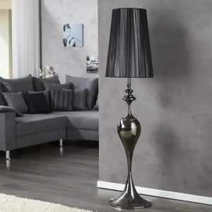 Lampa podłogowa Lora 160 cm czarna Bezpieczne zakupy