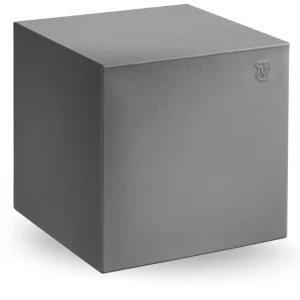 Dodaj do koszyka Pufa Cube 40x40 cm szara FER - Lyxo Design
