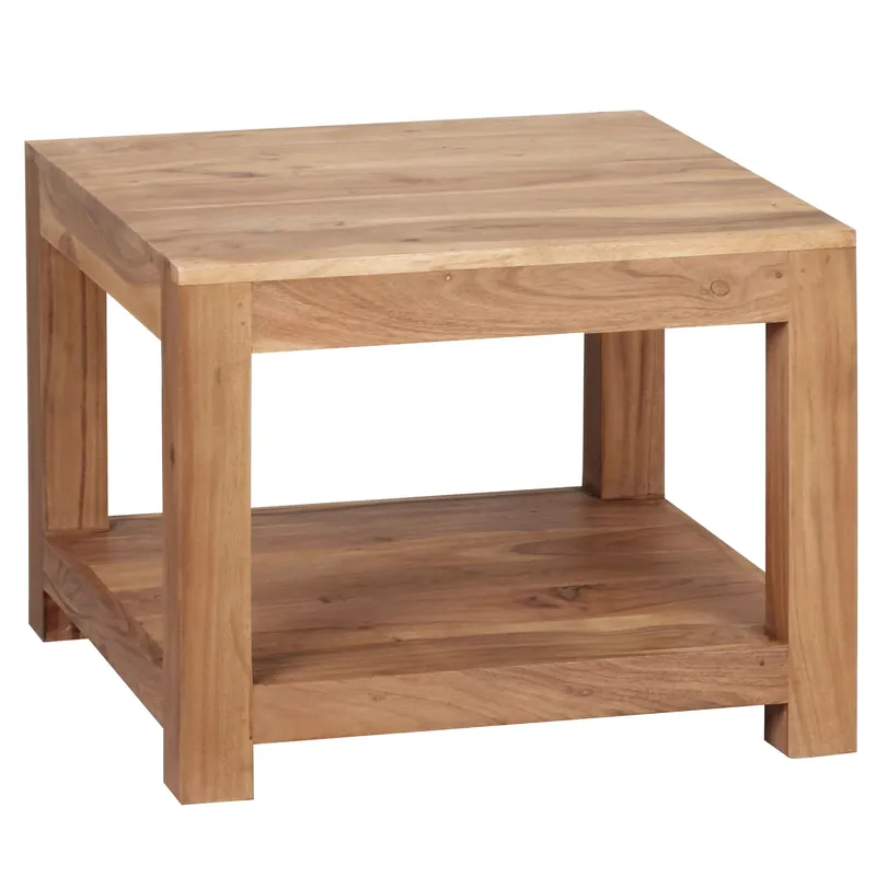 Stolik kawowy Board Acacia 60 x 60 cm - Wohnling Tylko do końca tygodnia