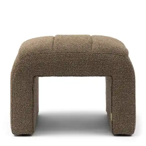 Niska cena Puf Brera Boucle Classic Brown Riviera Maison