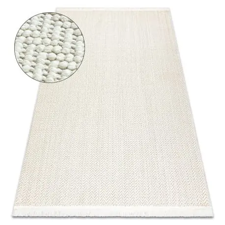 Dywan Labra Jodełka Śmietankowa Biel 80x150cm Promocja