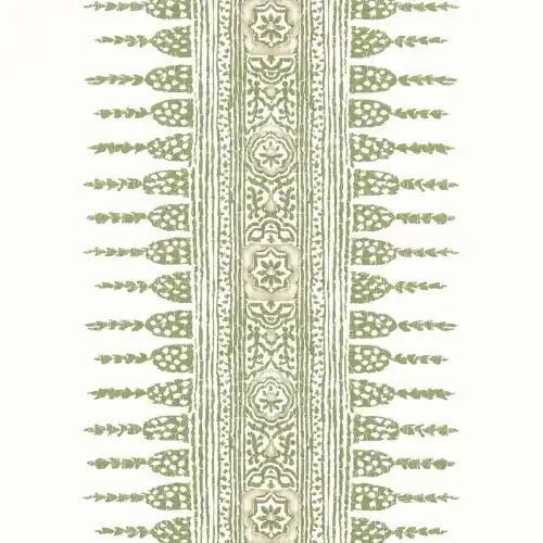 Tapeta Thibaut Anna French JAVANESE STRIPE Zielony, Biały Okazja