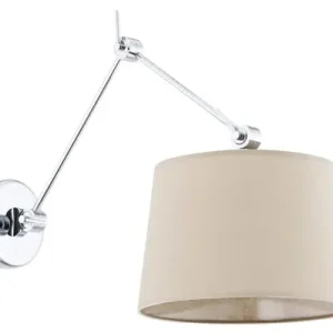 Cena promocyjna Kinkiet Zakyntos Bezowy Chrom Wys. 50cm