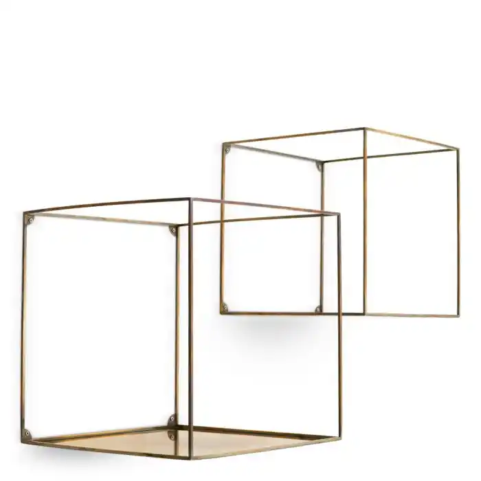 Dekoracja ścienna Wall Rack Deco square set of 2 Eichholtz Bezpieczna płatność