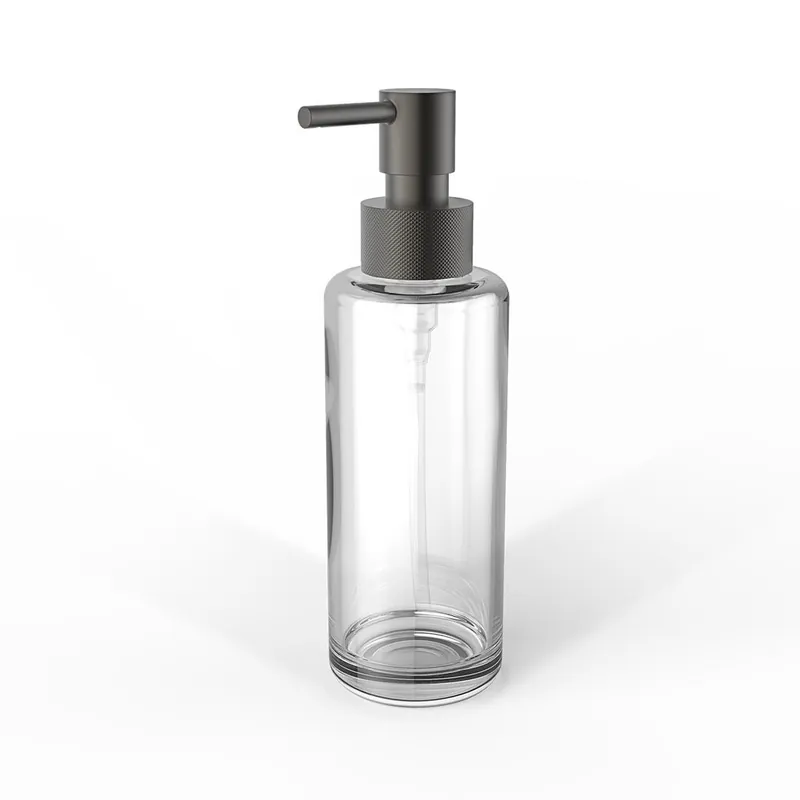 Dozownik mydła Decor Walther szkło transparentne szkło / pompka Ciemna Metal mat Cena promocyjna