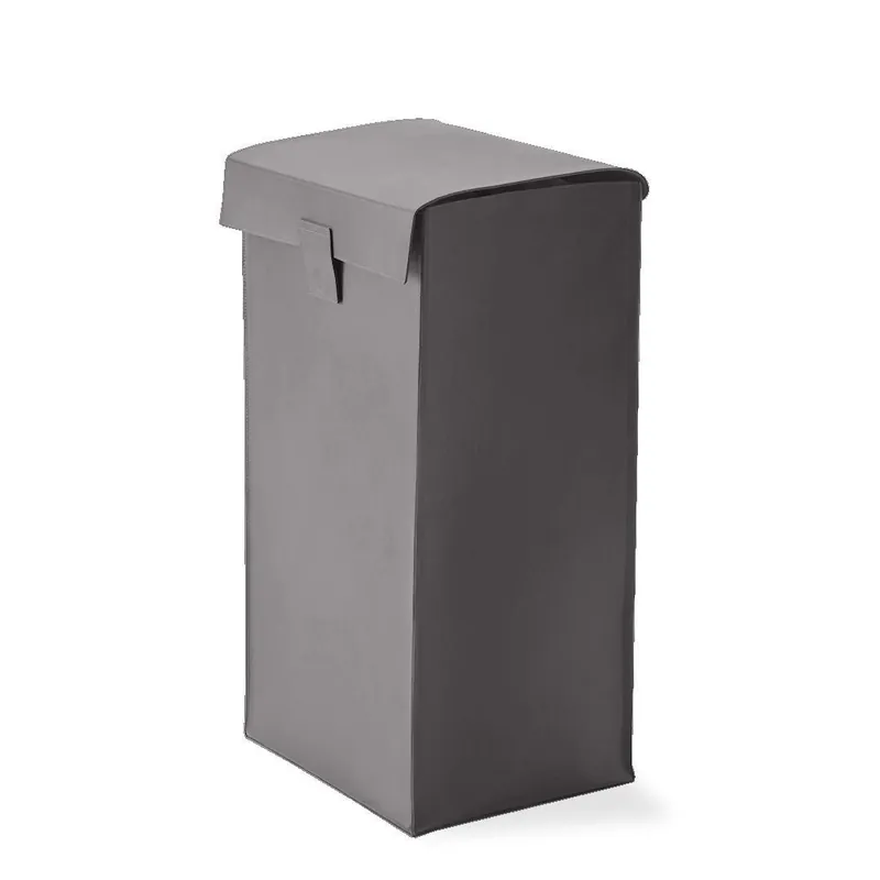 Dodaj do koszyka Kosz na pranie z pokrywą Decor Walther Nappa Skóra naturalna smoke-grey