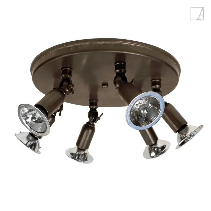 Lampa kierunkowa Authentage Fiston na okrągłym talerzu - duża Oferta limitowana