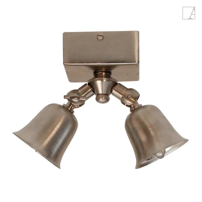 Lampa kierunkowa Authentage Fleure Twin na kwadratowej podstawie Hit sprzedaży