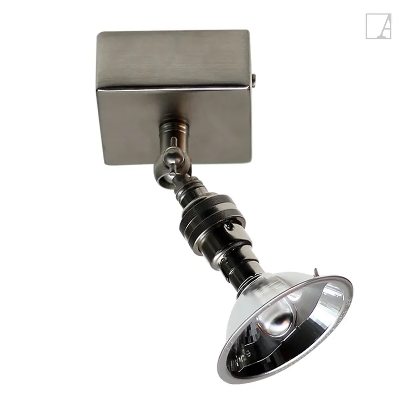 Lampa kierunkowa Authentage Marron na kwadratowej podstawie Wybór klientów