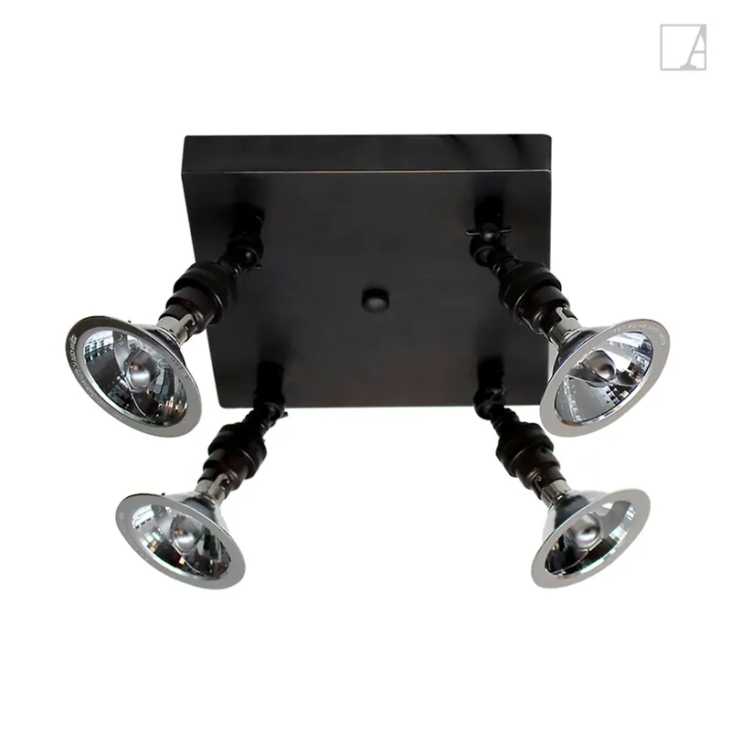 Oferta Lampa kierunkowa Authentage Marron na kwadratowej podstawie - duża