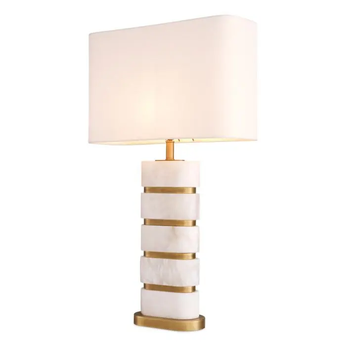 Nowy Lampa stołowa Newall alabaster Eichholtz