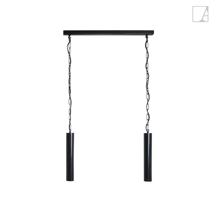 Cena promocyjna Lampa wisząca Authentage Tubelum o szerokości 200 cm - 5 źródeł światła – 25 cm