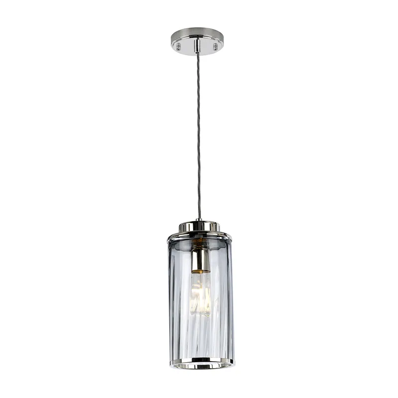 Popularny Lampa wisząca Reno - 1 źródło światła - Polerowany nikiel