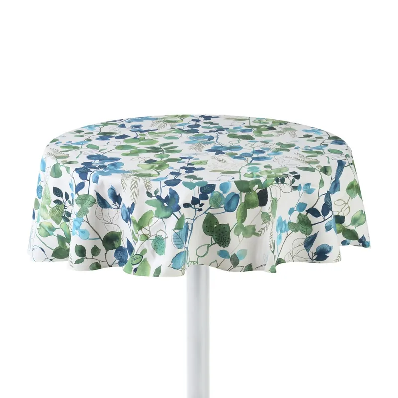 OBRUS BAWEŁNIANY BLUE SPARROW OKRĄGŁY - Ø 140 - ROSEBERRY HOME Hit sprzedaży