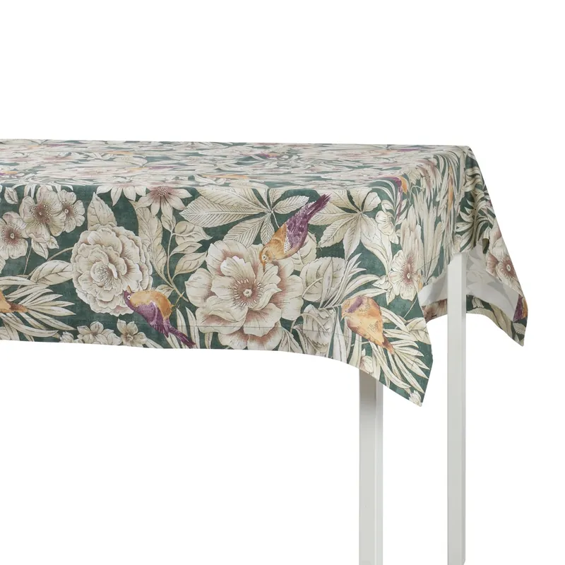 OBRUS BAWEŁNIANY EMERALD - 130 x 250 CM - ROSEBERRY HOME Okazja