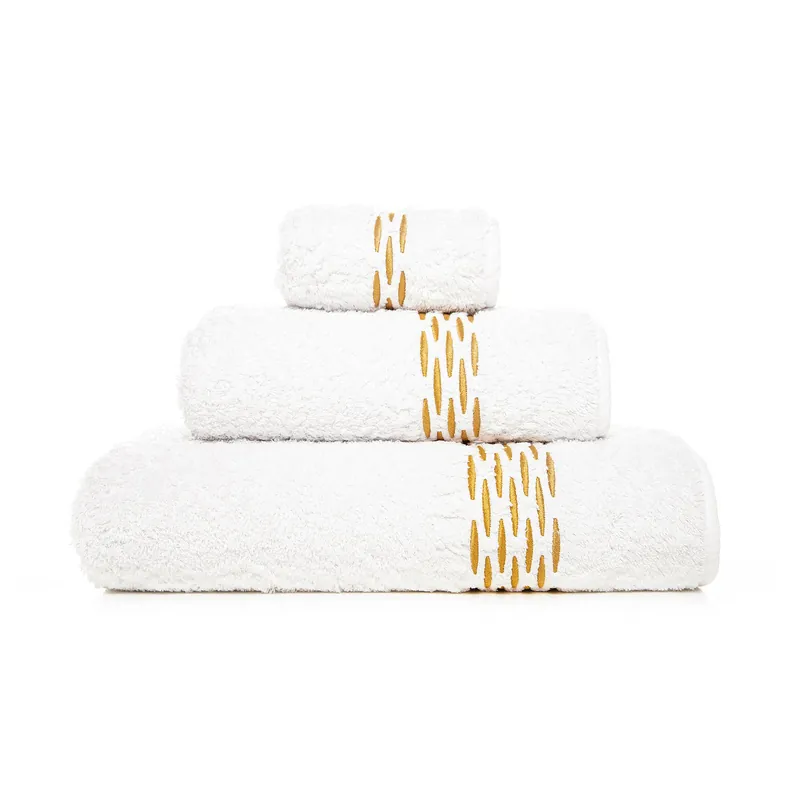 Ręcznik Graccioza Alhambra 30x30 cm White/Gold Hit sprzedaży