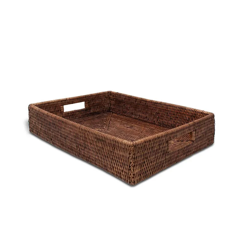 Hit sprzedaży Taca Decor Walther Rattan Ciemny
